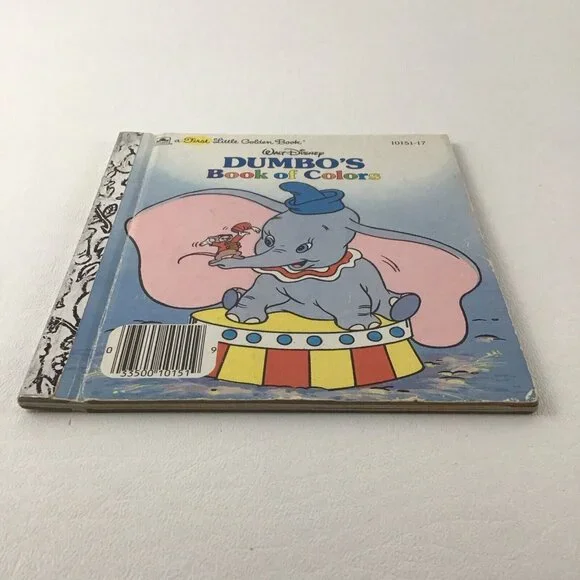 First Little Golden Book Disney Dumbo's Book Of Colors Vintage 1988 Storybook - Picture 4 of 7